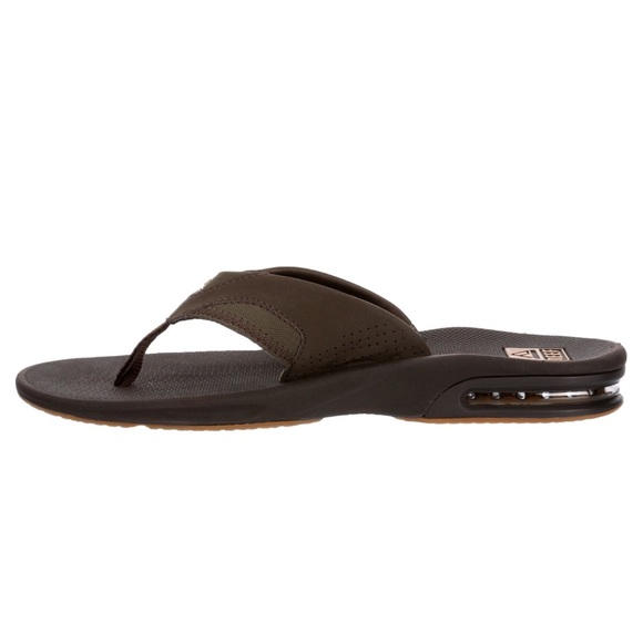 Reef Fanning 360° Air Men's Bottle Opener Thong Flip Flop Sandal NIB - Brown - Picture 3 of 5